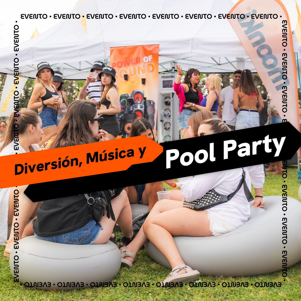 ¡Día de diversión y música en la pool party con Moonki!